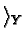 $\langleX\rangle_{Y}$